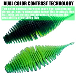 SAMOLLA Worm Silicone Soft Lure Fishing Lure Bellows Gill Artificial Pike Bass Swimbait Rig For Fishing Baits leurre souple