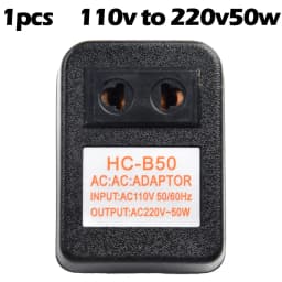 1pc Voltage Converter Step-Down Transformer Travel Adapter 50W AC 220V To 110V/110V To 220V Converter