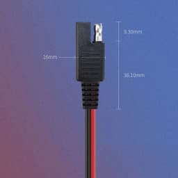 2Pcs SAE Single-ended Cable Power Extension Connector Plug Cable Solar Panel Battery Adapter Quick Connect