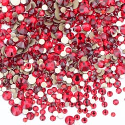 JUNAO 1400pcs Mix Size Mix AB Color Glass Rhinestone Flatback Crystal Stones Non Hotfix Strass Appliques For Nail Dress Crafts