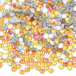 JUNAO 1400pcs Mix Size Mix AB Color Glass Rhinestone Flatback Crystal Stones Non Hotfix Strass Appliques For Nail Dress Crafts