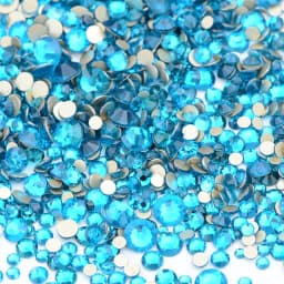 JUNAO 1400pcs Mix Size Mix AB Color Glass Rhinestone Flatback Crystal Stones Non Hotfix Strass Appliques For Nail Dress Crafts