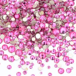 JUNAO 1400pcs Mix Size Mix AB Color Glass Rhinestone Flatback Crystal Stones Non Hotfix Strass Appliques For Nail Dress Crafts