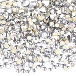 JUNAO 1400pcs Mix Size Mix AB Color Glass Rhinestone Flatback Crystal Stones Non Hotfix Strass Appliques For Nail Dress Crafts