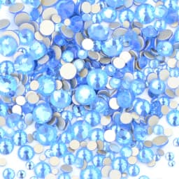 JUNAO 1400pcs Mix Size Mix AB Color Glass Rhinestone Flatback Crystal Stones Non Hotfix Strass Appliques For Nail Dress Crafts