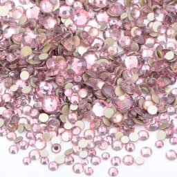 JUNAO 1400pcs Mix Size Mix AB Color Glass Rhinestone Flatback Crystal Stones Non Hotfix Strass Appliques For Nail Dress Crafts