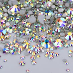 JUNAO 1400pcs Mix Size Mix AB Color Glass Rhinestone Flatback Crystal Stones Non Hotfix Strass Appliques For Nail Dress Crafts
