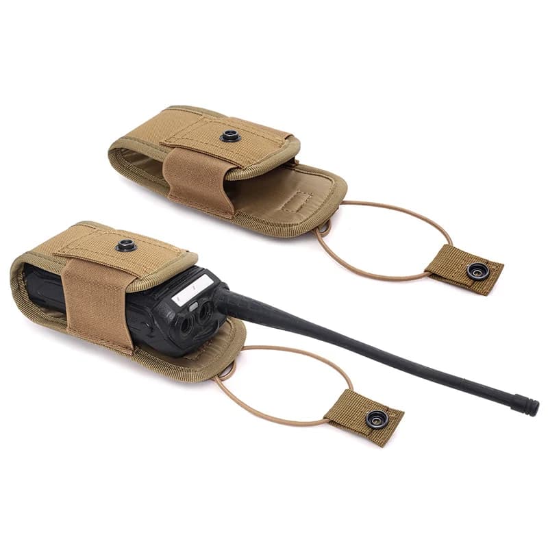 Molle System Walkie-talkie Bag Multifunctional Camouflage Accessory Bag Outdoor Sports Wireless Calling Machine Bag Pocket