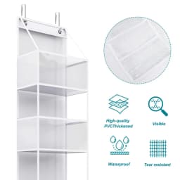 Multi-functional Fabric Hanging Bag for Behind the Door Multi-layer Storage Hanging Bag Miscellaneous Organizer Storage Hanging