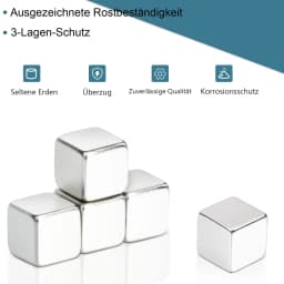 7 X 7 X 7mm Rare Earth Magnets, Small Magnets for Fridge, Whiteboard, Science, Crafts, Office and Locker Magnets