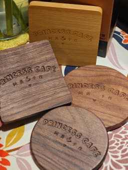 1PCS Solid Walnut Wood Coaster Round Square Beech Wood Cup Mat Durable Heat Resistant Tea Coffee Cup Pad Placemats 8.8cm/3.46in