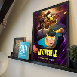I-Invincible Cartoon Self-adhesive Art Poster Fancy Wall Sticker for Living Room Bar Decoration Vintage Decorative Painting