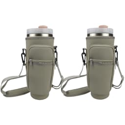 1/2/4 Piece 40oz Water Bottle Carrier Bag Pouch Cover for Thermos Water Bottle Holder Adjustable Shoulder Strap Mug Cover