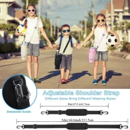 1/2/4 Piece 40oz Water Bottle Carrier Bag Pouch Cover for Thermos Water Bottle Holder Adjustable Shoulder Strap Mug Cover