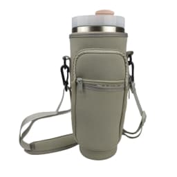 1/2/4 Piece 40oz Water Bottle Carrier Bag Pouch Cover for Thermos Water Bottle Holder Adjustable Shoulder Strap Mug Cover