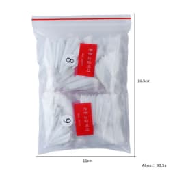600pcs/bag Transparent Nature Press On Nails Tips Stiletto Fake Nail Acrylic Full Cover Artificial Nail Manicure Extension Tools