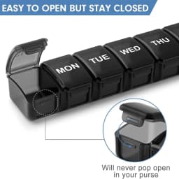 2pcs 7 Days Weekly Pillbox Tablet Holder Medicine Storage Case Drug Container Pill Organizer Weekly Capsule Pill Box Organizer