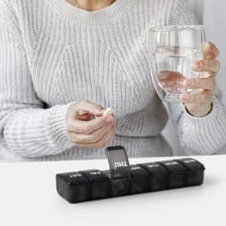 2pcs 7 Days Weekly Pillbox Tablet Holder Medicine Storage Case Drug Container Pill Organizer Weekly Capsule Pill Box Organizer