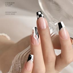 CHUNSHU No Wipe Painting Gel Semi-solid UV Gel Polish Nail Art Design Soak Off 4in1 Full Coverage Paint Manicure White Black 5ml