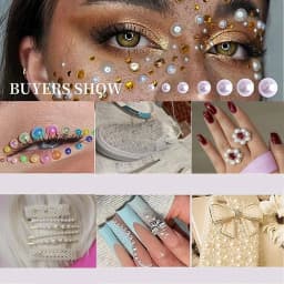 Mix Color AB Half Round ABS Beads Pearl Flatback Bead For DIY Nail Decor Jewelry Making F0104