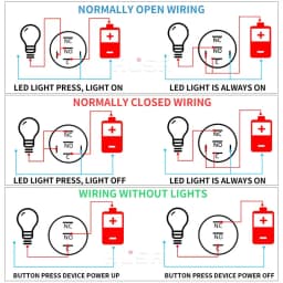 12 16 19 22mm With Wire Waterproof Metal Push Button Switch LED Ring/Power Light Momentary Latching 5/12/24/220V silver1NO1NC
