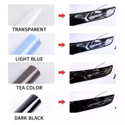 CAR PPF headlight tint film tph pu material car wrapping anti-scratch Protective for car lamp taillights black gray blue brown