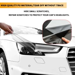CAR PPF headlight tint film tph pu material car wrapping anti-scratch Protective for car lamp taillights black gray blue brown