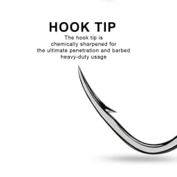 PROBEROS 50pcs Barbed Fishing Hook for Salt Water with High Carbon Steel Suitable for Fishing Dayu11 Freshwater Fish Hook