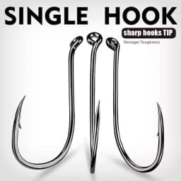 PROBEROS 50pcs Barbed Fishing Hook for Salt Water with High Carbon Steel Suitable for Fishing Dayu11 Freshwater Fish Hook