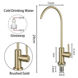 304 Stainless Steel Kitchen Water Purifier, Single Cooling Rotatable Water Purifier, Direct Drinking Water Faucet