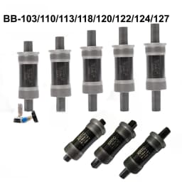 Bike Bottom Bracket,Square-Taper Bottom Bracket 68mm, 103/110/113/118/120/122/124/127MM