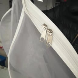 Double-sided Transparent Tulle/Voile Wedding Bridal Dress Dust Cover with Side-zipper for Home Wardrobe Gown Storage Bag JD014