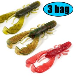 SUNMILE 6pieces Fishing Lures Crayfish Shrimp 7.5cm/3.5g Soft Baits Creature Baits Iscas Artifical Bait Bass Perch Fishing Baits