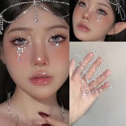 New Diy Eyes Face Self Adhesive Makeup Temporary Tattoo Beauty Diamonds Jewels Stickers Festival Body Art Decor Nail Diamond