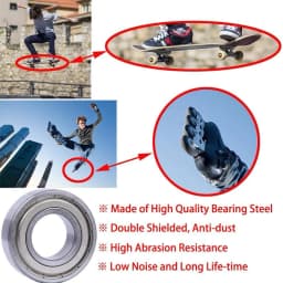 20-100pcs Ball Bearings 608ZZ ABEC-7 Deep Groove Miniature Bearings For Skateboard Scooter High Carbon Steel Single Row Bearings