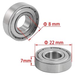20-100pcs Ball Bearings 608ZZ ABEC-7 Deep Groove Miniature Bearings For Skateboard Scooter High Carbon Steel Single Row Bearings