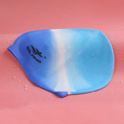 Wear-resistant Practical Colorful Silicone Flexible Waterproof Plus Size Bathing Cap Swimming Cap Swim Pool Hat Swimming Hat