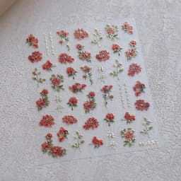 1pcs 5D Exquisite White Flower Nail Art Stickers 2024 Kawaii Flower Nail Decoration Decals Self Adhesive Slider DIY Accessories