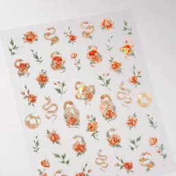 1pcs 5D Exquisite White Flower Nail Art Stickers 2024 Kawaii Flower Nail Decoration Decals Self Adhesive Slider DIY Accessories