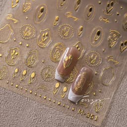 1pcs 5D Exquisite White Flower Nail Art Stickers 2024 Kawaii Flower Nail Decoration Decals Self Adhesive Slider DIY Accessories