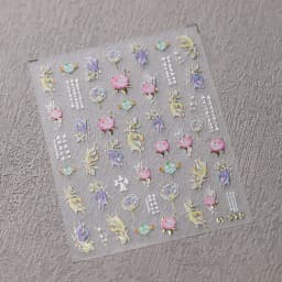 1pcs 5D Exquisite White Flower Nail Art Stickers 2024 Kawaii Flower Nail Decoration Decals Self Adhesive Slider DIY Accessories