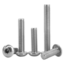 ISO7380 Stainless Steel Hex Screw M2 M2.5 M3 M4 M5 M6 M8 M10 M12 Hexagonal 304 SS Socket Allen Bolt Thread Machine Metal Screws