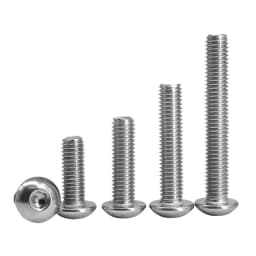 ISO7380 Stainless Steel Hex Screw M2 M2.5 M3 M4 M5 M6 M8 M10 M12 Hexagonal 304 SS Socket Allen Bolt Thread Machine Metal Screws