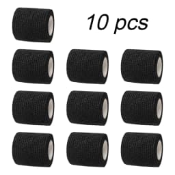 Black Sports Self-Adhesive Elastic Bandage with 4.8-Meter Elastic Knee Pads, 18 Colors for Fingers, Ankles, Palms, and Shoulders