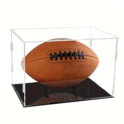 Acrylic Display Box, Fixed with Bottom Plate, Suitable for Displaying Basketball, Football, and Rugby, Dustproof, Making It Look