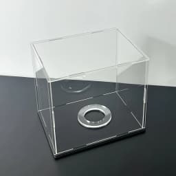 Acrylic Display Box, Fixed with Bottom Plate, Suitable for Displaying Basketball, Football, and Rugby, Dustproof, Making It Look