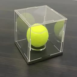 Acrylic Display Box, Fixed with Bottom Plate, Suitable for Displaying Basketball, Football, and Rugby, Dustproof, Making It Look