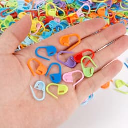 QJH 50/200/500 Pcs Mix Color Knitting Stitch Counter Crochet Locking Stitch Markers Stitch Needle Clip Knitting Crochet Markers