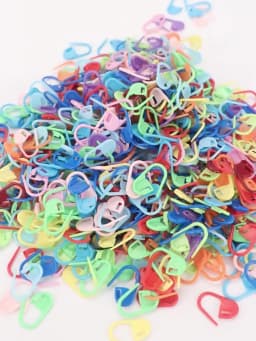QJH 50/200/500 Pcs Mix Color Knitting Stitch Counter Crochet Locking Stitch Markers Stitch Needle Clip Knitting Crochet Markers