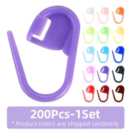 QJH 50/200/500 Pcs Mix Color Knitting Stitch Counter Crochet Locking Stitch Markers Stitch Needle Clip Knitting Crochet Markers